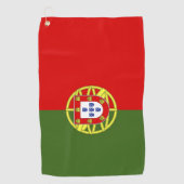 Serviette De Golf Drapeau du Portugal (Devant)