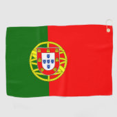 Serviette De Golf Drapeau du Portugal (Horizontal)