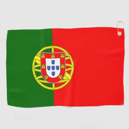 Serviette De Golf Drapeau du Portugal (Horizontal)