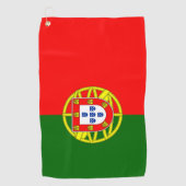 Serviette De Golf Drapeau du Portugal (Devant)