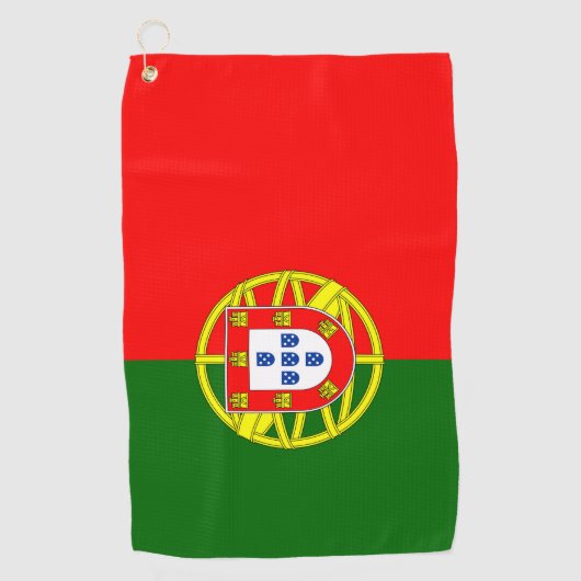 Serviette De Golf Drapeau du Portugal (Devant)
