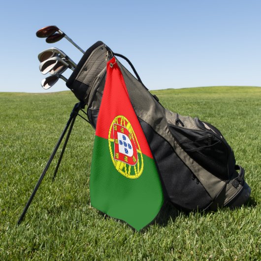 Serviette De Golf Drapeau du Portugal (Vert)