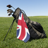 Serviette De Golf Drapeau du Royaume-Uni (Vert)