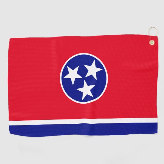 Serviette De Golf Drapeau du Tennessee (Horizontal)