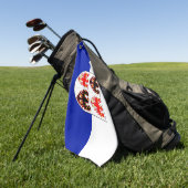 Serviette De Golf Drapeau du Trentin-Haut-Adige (Italie) (Vert)