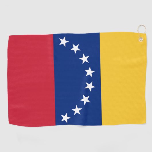 Serviette De Golf Drapeau du Venezuela (Horizontal)