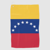 Serviette De Golf Drapeau du Venezuela (Devant)