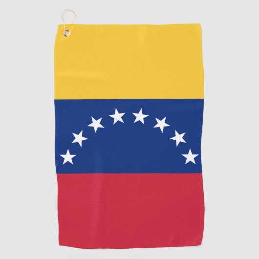 Serviette De Golf Drapeau du Venezuela (Devant)
