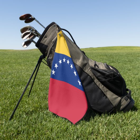 Serviette De Golf Drapeau du Venezuela (Vert)