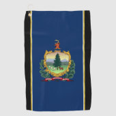 Serviette De Golf Drapeau du Vermont (Devant)