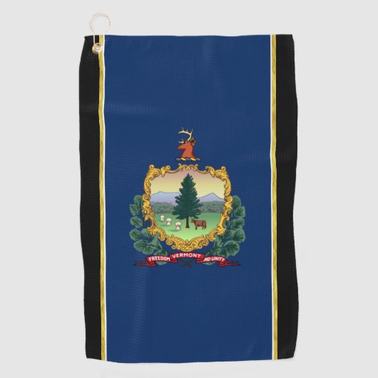 Serviette De Golf Drapeau du Vermont (Devant)