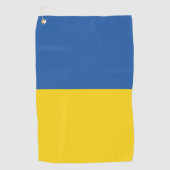 Serviette De Golf Drapeau d'Ukraine (Devant)