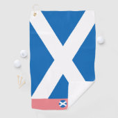 Serviette De Golf Drapeau écossais & Ecosse, monogrammed /lady Golf (En situation)