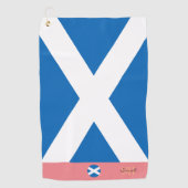 Serviette De Golf Drapeau écossais & Ecosse, monogrammed /lady Golf (Devant)