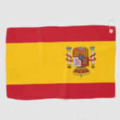 Serviette De Golf Drapeau Espagne (Horizontal)