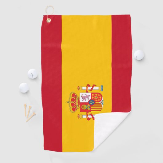 Serviette De Golf Drapeau espagnol (En situation)