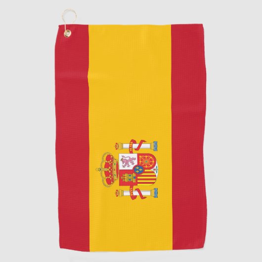 Serviette De Golf Drapeau espagnol (Devant)