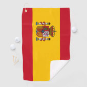 Serviette De Golf Drapeau espagnol (En situation)