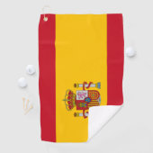 Serviette De Golf Drapeau espagnol & Golf Espagne mode /sports Servi (En situation)