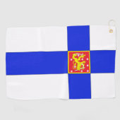 Serviette De Golf Drapeau finlandais (Horizontal)