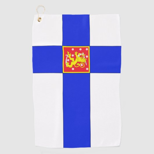 Serviette De Golf Drapeau finlandais (Devant)