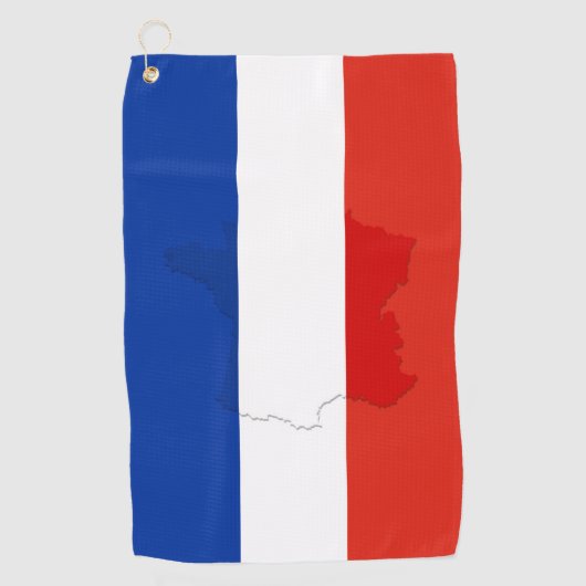 Serviette De Golf drapeau français (Devant)