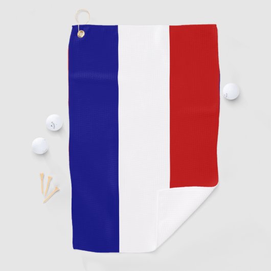 Serviette De Golf Drapeau français (En situation)