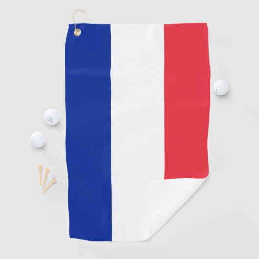 Serviette De Golf Drapeau français (En situation)