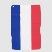 Serviette De Golf Drapeau français (Devant)