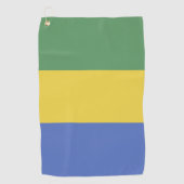 Serviette De Golf Drapeau Gabon (Devant)