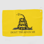 Serviette De Golf Drapeau Gadsden jaune classique Ne marchez pas sur (Horizontal)