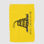 Serviette De Golf Drapeau Gadsden jaune classique Ne marchez pas sur (Devant)