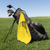 Serviette De Golf Drapeau Gadsden jaune classique Ne marchez pas sur (Vert)