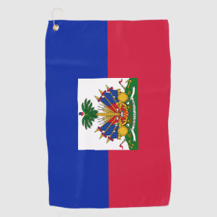 Serviette De Golf Drapeau haïtien & golf Haïti /sports Port-Au-Pri