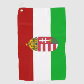Serviette De Golf Drapeau hongrois (Devant)
