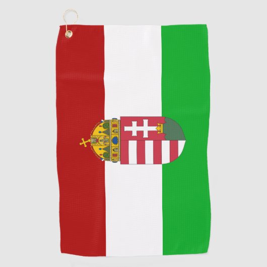 Serviette De Golf Drapeau hongrois (Devant)