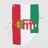 Serviette De Golf Drapeau hongrois, Emblem & Hongrie golf / sports (En situation)