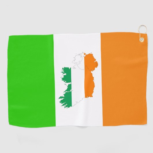 Serviette De Golf Drapeau irlandais (Horizontal)