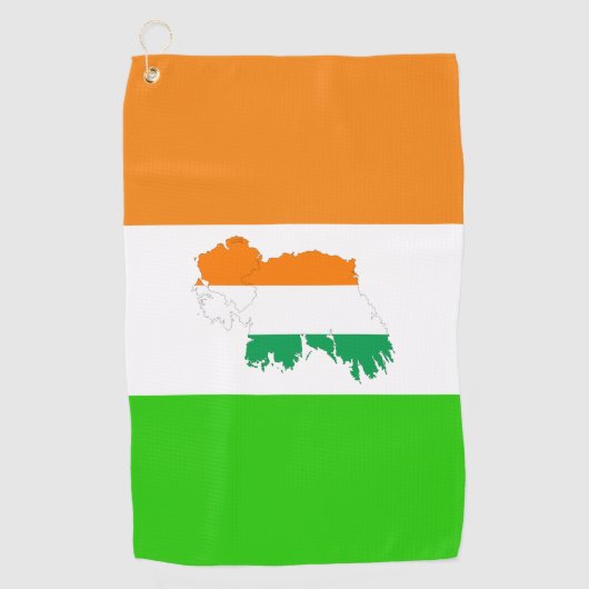 Serviette De Golf Drapeau irlandais (Devant)