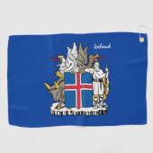 Serviette De Golf Drapeau islandais & golf islandais, Reykjavik /spo (Horizontal)