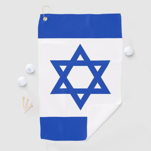 Serviette De Golf Drapeau Israël (En situation)