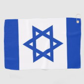 Serviette De Golf Drapeau Israël (Horizontal)