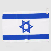 Serviette De Golf Drapeau Israël (Horizontal)