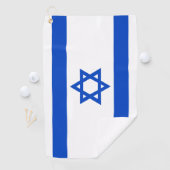 Serviette De Golf Drapeau Israël étoile bleue de David (En situation)