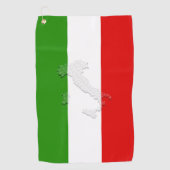 Serviette De Golf Drapeau italien (Devant)