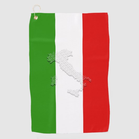 Serviette De Golf Drapeau italien (Devant)