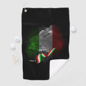 Serviette De Golf Drapeau italien (En situation)