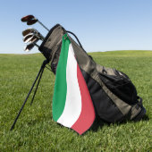Serviette De Golf Drapeau italien (Vert)