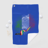 Serviette De Golf Drapeau italien (En situation)