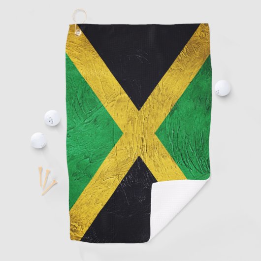 Serviette De Golf Drapeau jamaïcain (En situation)